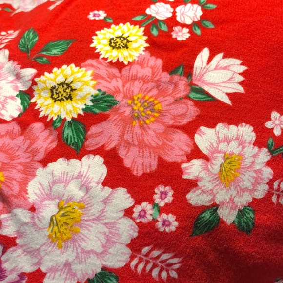 Red Floral Sweatshirt - Picture 3 of 3
